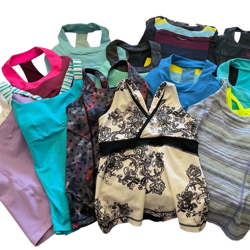 Lululemon Colorful Women's Tank Tops Collection of 12 Size 6